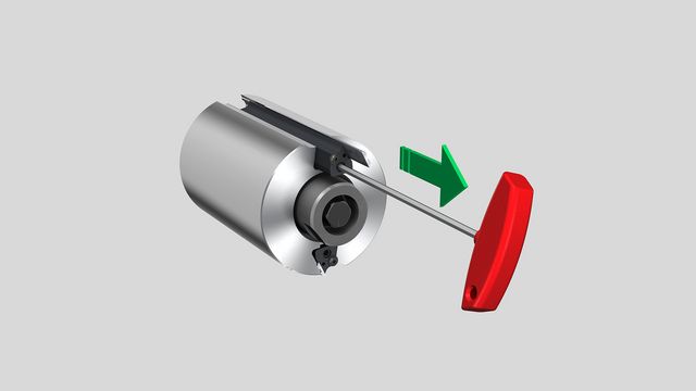 Piallatrice Cube Plus: Sostituzione lama Fase 3